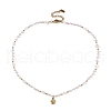 Natural Quartz Chip Beaded Necklaces NJEW-T017-03G-1