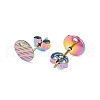 Ion Plating(IP) 304 Stainless Steel Ear Stud Findings STAS-O119-16B-M-1