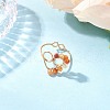 Natural Carnelian Cuff Rings RJEW-TA00206-03-1