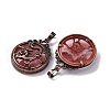 Cherry Quartz Glass Pendants G-A241-02R-06-2