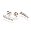 Non-Tarnish 304 Stainless Steel Stud Earring Findings STAS-Q223-04-2