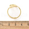 Wave 304 Stainless Steel Cuff Rings RJEW-C124-06B-G-5