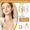 Beebeecraft 20Pcs 2 Colors Brass Lobster Claw Clasps KK-BBC0013-65-2
