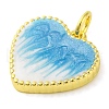 Brass Enamel Pendants KK-S401-17G-B-2