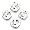 Non-Tarnish 201 Stainless Steel Charms STAS-R116-009-1
