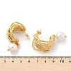 304 Stainless Steel C-Shaped Stud Earrings EJEW-M073-05G-3