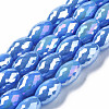Electroplate Glass Beads Strands EGLA-S194-15A-A-3