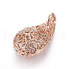 Brass Peg Bails Pendants KK-L177-18RG-2