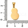 304 Stainless Steel Pendants STAS-K297-01G-S-3