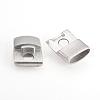 304 Stainless Steel Magnetic Clasps with Glue-in Ends STAS-Q211-45-3
