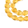 Frosted Glass Beads Strands GLAA-T023-30I-3