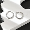 Tarnish Resistant 201 Stainless Steel Huggie Hoop Earrings EJEW-L250-01I-P-3