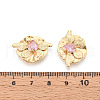 Brass Micro Pave Cubic Zirconia Pendants KK-N263-10G-3