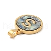 PVD Vacuum Plating 304 Stainless Steel with Paua Shell Pendants STAS-G268-02S-G-3