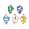 Seed Beads Beaded Charms PALLOY-MZ00285-1