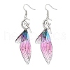 316 Surgical Stainless Steel Wing Dangle Earrings EJEW-TA00586-4