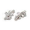 Brass Micro Pave Cubic Zirconia Pendants KK-H455-38P-2