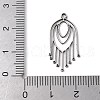 304 Stainless Steel Filigree Pendants STAS-K298-05P-3