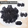 Gorgecraft 4.6~5 Yards Polyester Satin Chiffon Wavy Lace OCOR-GF0003-53A-6