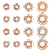 Gorgecraft 3 Style Alloy Rhinestone Shank Buttons FIND-GF0004-71LG-1