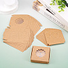 Square Kraft Paper Jewelry Storage Boxes CON-TAC0001-04A-7