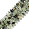 Natural Prehnite Beads Strands G-P322-48-6mm-01-1