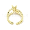 Brass Micro Pave Cubic Zirconia Cuff Rings RJEW-I103-078G-3