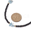 Natural Black Onyx Necklace NJEW-JN04892-3