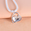 Heart Alloy Pendant Necklaces for Women FS-WG9D739-01-2
