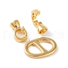 Brass Fold Over Clasps KK-U016-23G-2