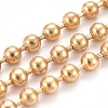 3.28 Feet PVD Vacuum Plating 304 Stainless Steel Ball Chains X-CHS-F009-01B-G-2