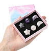 Natural Gemstone Healing Moon & Star & Round Ornaments AJEW-FS0001-12B-6