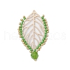 Glass Seed Beads Pendants PALLOY-MZ00327-1