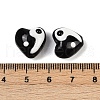 Yin-yang Theme Handmade Lampwork Beads LAMP-B028-01A-4