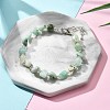 Natural Flower Amazonite Chips Bracelets for Women BJEW-H623-01S-08-1