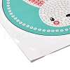 DIY Rabbit Pattern Diamond Painting Stickers Kits for Kids DIY-I068-07-3