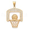 304 Stainless Steel Big Pendants STAS-K214-30G-1