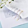 4 Pieces Extension Chain with Spring Clasp Sterling Silver Extender Chains Necklace Bracelet Anklet Removable Chain Extenders Charms for DIY Jewelry Making Accessories JX625A-3