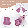 Polyester Tassel Pendant Decorations DIY-WH0542-06C-4