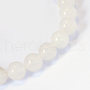 Natural White Jade Round Bead Strands X-G-E334-4mm-13-2