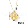 Vintage Sparkling Rhinestone Saint Pendant Necklaces XL9894-8-1