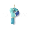Brass Enamel Pendants KK-E093-03G-P-01-1