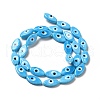 Handmade Evil Eye Lampwork Beads Strands LAMP-G154-06I-2