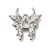 304 Stainless Steel Cabochon Settings for Enamel STAS-U031-15P-1