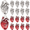 SUNNYCLUE 32Pcs 2 Colors Tibetan Style Alloy Pendants FIND-SC0009-46-1