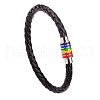 Imitation Leather Braided Cord Bracelets PW-WG97791-01-1