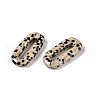 Natural Dalmatian Jasper Oval Pendants G-N342-105J-2