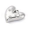 304 Stainless Steel Rhinestone Pendants STAS-S163-37P-2