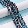 Baking Painted Glass Beads Strands DGLA-Q023-6mm-DB69-4