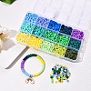 2250Pcs 15 Colors Handmade Polymer Clay Beads CLAY-YW0001-25A-8